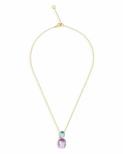 "Ipanema " Gold, Amethyst, Blue Topaz And Diamonds Pendant -Nanis Sales 840