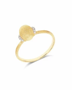 "Élite" Diamonds And Gold Boule Ring