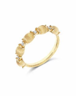 "Élite" Diamonds And Tiny Gold Boules Ring