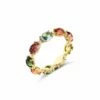 "Tourmalines" Gold, Diamonds And Tourmaline Colorful Ring -Nanis Sales AS1 598 ST F2