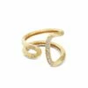 "Libera" Gold And Diamonds Contemporary Design Ring -Nanis Sales AS1 602 ST F3