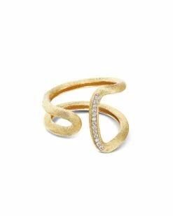 "Libera" Gold And Diamonds Contemporary Design Ring