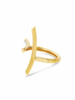 Libera Gold And Diamonds Double Face Ring -Nanis Sales AS10 602 ST F2