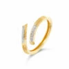 Libera Gold And Diamonds Twist Ring -Nanis Sales AS11 602 ST D