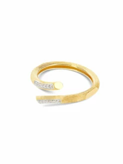 Libera Gold And Diamonds Twist Ring -Nanis Sales AS11 602 ST F2