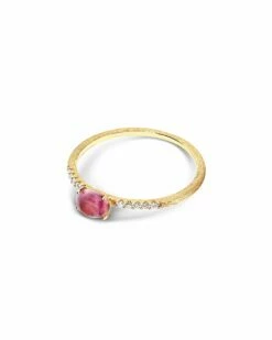 "Tourmalines" Gold, Diamonds And Pink Tourmaline Ring (small) -Nanis Sales AS12 598 ST F1