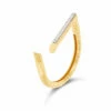 Libera Gold And Diamonds Opened Look Ring