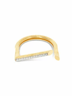 Libera Gold And Diamonds Opened Look Ring -Nanis Sales AS12 602 ST F1