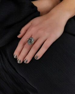 "Reverse" Gold, Diamonds, Rubies And Rock Crystal Double-face Ring (LARGE) 16 "Reverse" Gold, Diamonds, Rubies And Rock Crystal Double-face Ring (LARGE) -Nanis Sales AS13 584 2