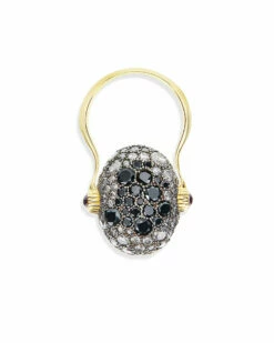 "Reverse" Gold, Diamonds, Rubies And Rock Crystal Double-face Ring (LARGE) 17 "Reverse" Gold, Diamonds, Rubies And Rock Crystal Double-face Ring (LARGE) -Nanis Sales AS13 584 ST L2