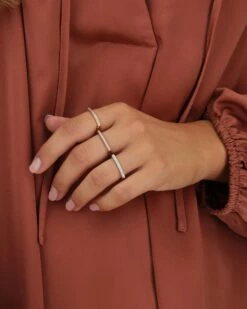 "Libera" Gold And Diamonds Pavé Essential Ring -Nanis Sales AS13 602 2