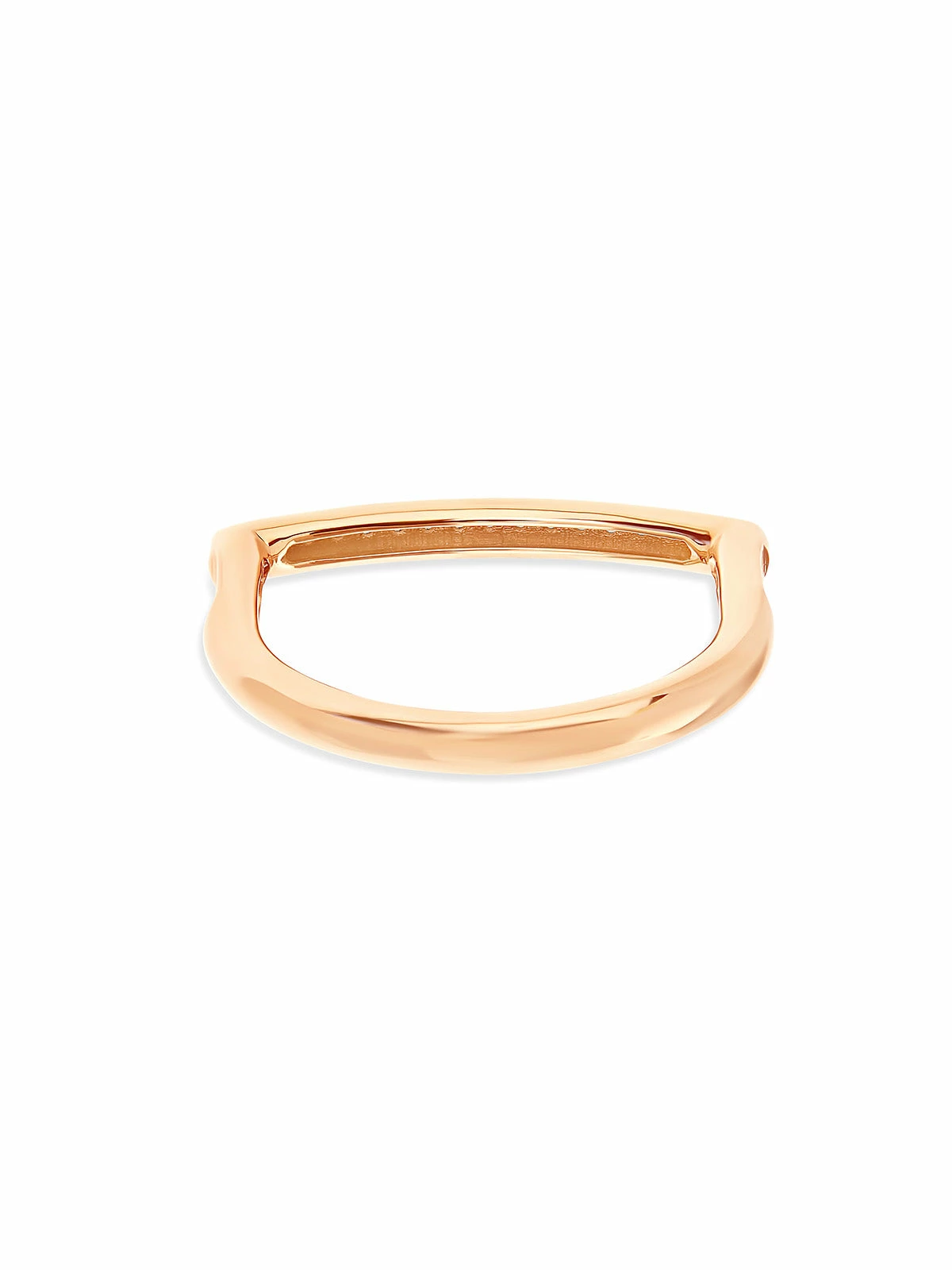 SUNSET "Libera" Rose Gold And Diamonds Pavé Essential Ring 6 SUNSET "Libera" Rose Gold And Diamonds Pavé Essential Ring - Image 4