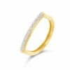 "Libera" Gold And Diamonds Pavé Essential Ring