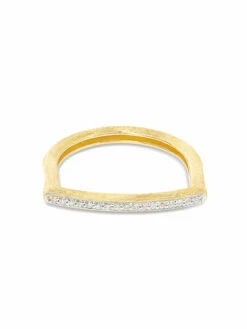 "Libera" Gold And Diamonds Pavé Essential Ring -Nanis Sales AS13 602 ST F1