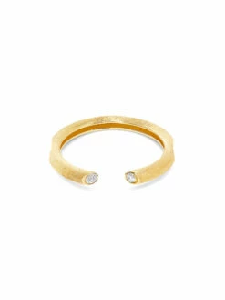 "Libera" Gold Ring With Diamond Accents -Nanis Sales AS14 602 ST F1