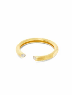 "Libera" Gold Ring With Diamond Accents -Nanis Sales AS14 602 ST F2