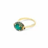 "Reverse" Gold, Sapphire, Tsavorite, Amethyst, Green Labradorite And Rock Crystal Double-face Ring (SMALL) 2 "Reverse" Gold, Sapphire, Tsavorite, Amethyst, Green Labradorite And Rock Crystal Double-face Ring (SMALL) -Nanis Sales AS17 584 ST D1