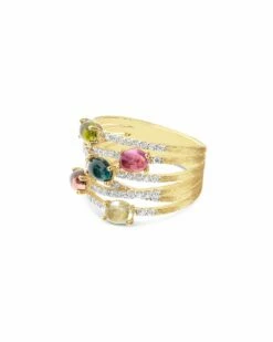 "tourmalines" Gold And Tourmaline Colorful Ring -Nanis Sales AS18 598 ST F2