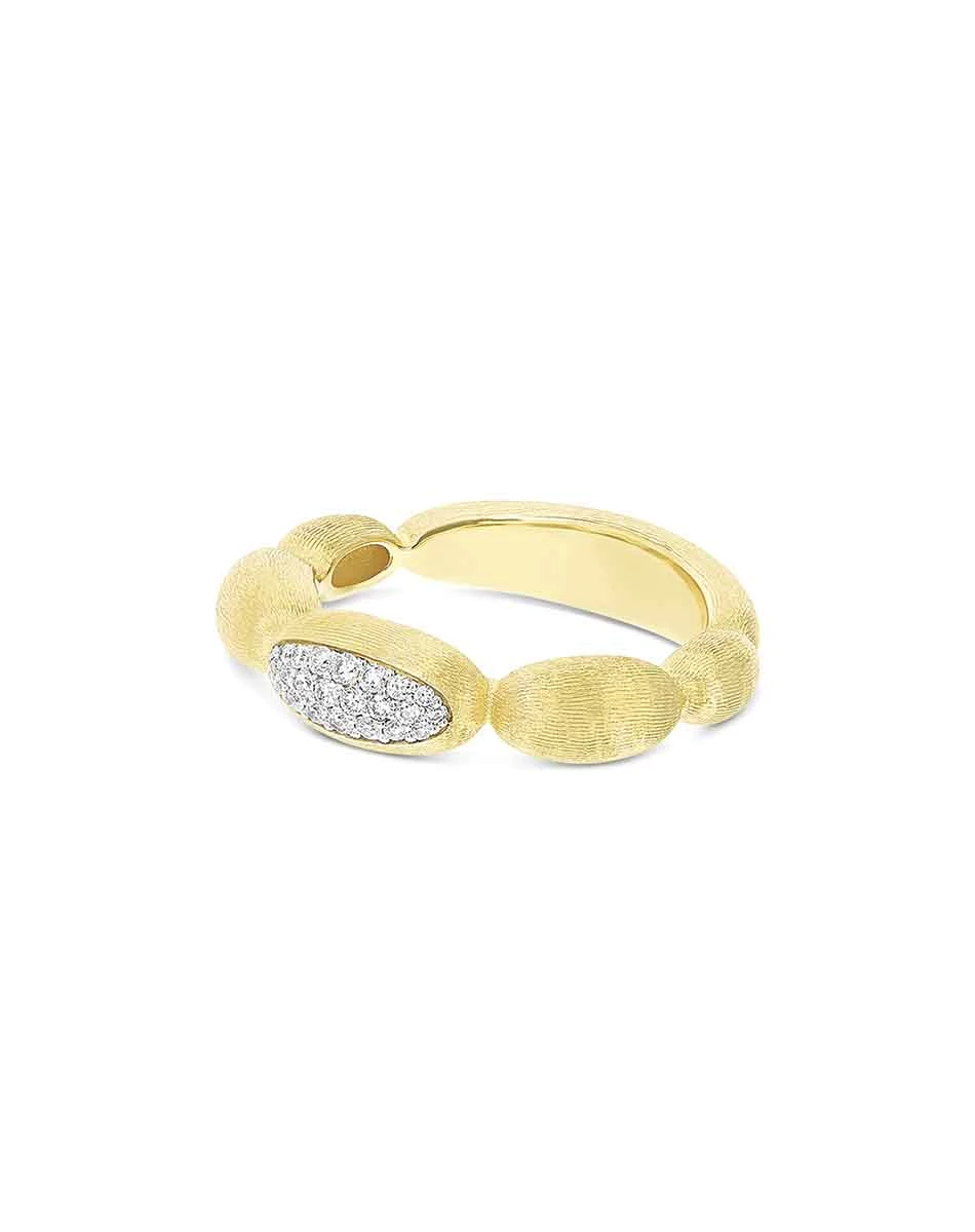 "Diva" Gold And Diamonds Pavé Ring 3 "Diva" Gold And Diamonds Pavé Ring