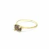 "Ipanema" Grey Rutilated Quartz, Diamonds And 18kt Gold Small Ring