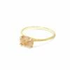 "Ipanema" Yellow Rutilated Quartz, Diamonds And 18kt Gold Small Ring -Nanis Sales AS20 576 Y F2