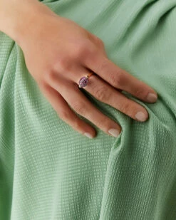 "Reverse" Gold, Pink Sapphires, Rubies, White Australian Opal And Diamonds Double-face Ring (SMALL) -Nanis Sales AS24 584 2