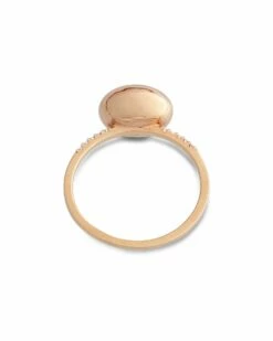 SUNSET "Dancing élite" Rose Gold Boule And Diamonds Pavé Ring (medium) -Nanis Sales AS25 583 ROSE4