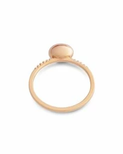 SUNSET "Dancing élite" Rose Gold Boule And Diamonds Pavé Ring (small) -Nanis Sales AS26 583 ROSE4