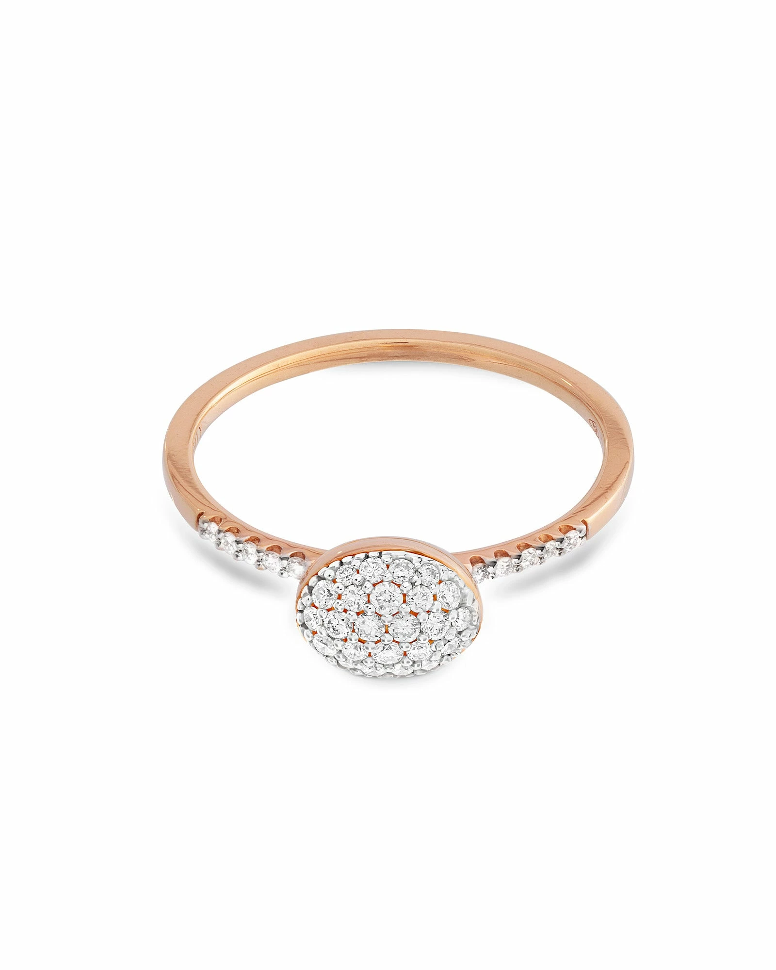 SUNSET "Dancing élite" Rose Gold And Diamonds Romantic Engagement Ring (small) 5 SUNSET "Dancing élite" Rose Gold And Diamonds Romantic Engagement Ring (small) - Image 3