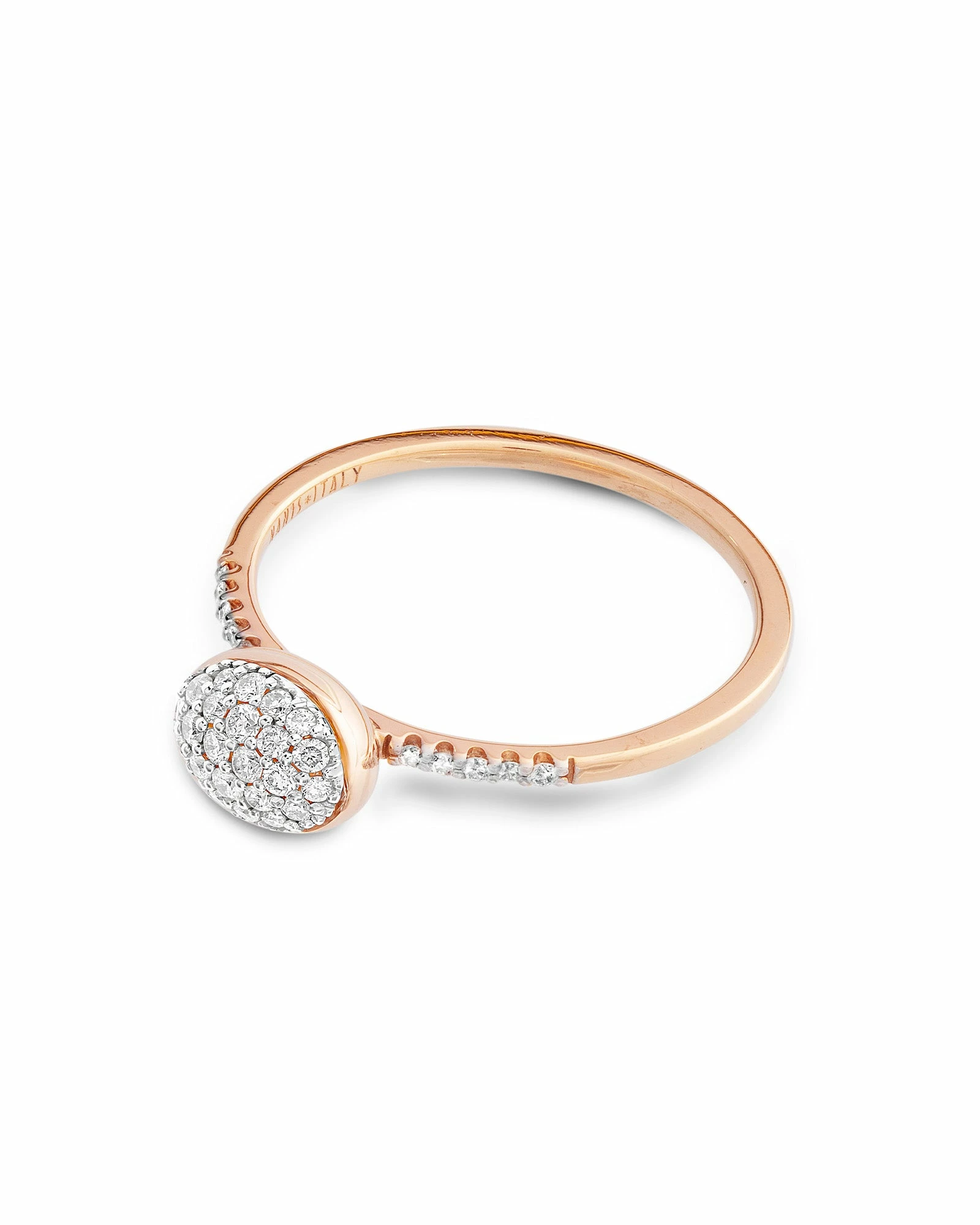 SUNSET "Dancing élite" Rose Gold And Diamonds Romantic Engagement Ring (small) 6 SUNSET "Dancing élite" Rose Gold And Diamonds Romantic Engagement Ring (small) - Image 4