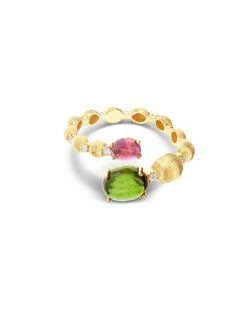 "Tourmalines" Gold And Diamonds, Green And Pink Tourmalines Ring (small) 11 "Tourmalines" Gold And Diamonds, Green And Pink Tourmalines Ring (small) -Nanis Sales AS3 598 ST L