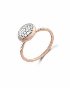SUNSET "Dancing élite" Rose Gold And Diamonds Romantic Engagement Ring (medium)