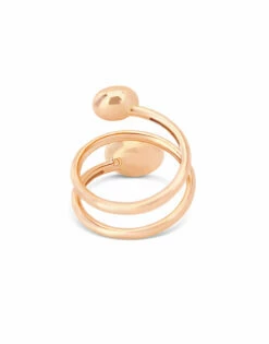 SUNSET "Élite" Rose Gold And Diamonds Spiral Ring 9 SUNSET "Élite" Rose Gold And Diamonds Spiral Ring -Nanis Sales AS4 583 RR 2