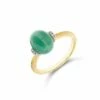 "Amazonia" Gold, Diamonds And Green Aventurine Ring (SMALL) -Nanis Sales AS4 603 ST F 2