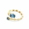 "Azure" Gold, Diamonds And London Blue Topaz Ring