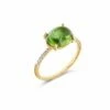 "Tourmalines" Gold, Diamonds And Green Tourmaline Ring (big) 2 "Tourmalines" Gold, Diamonds And Green Tourmaline Ring (big) -Nanis Sales AS7 598 ST F2