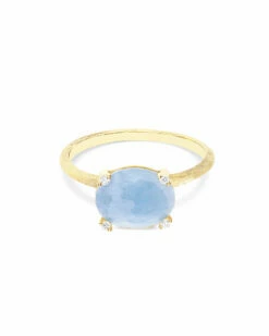 "Ipanema" Gold, Aquamarine And Diamonds Ring (medium) 6 "Ipanema" Gold, Aquamarine And Diamonds Ring (medium) -Nanis Sales AS8 576 ST F1