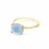 "Ipanema" Gold, Aquamarine And Diamonds Ring (medium)