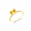 "Ipanema " Gold, Citrine Quartz And Diamonds Ring -Nanis Sales AS9 576 ST D