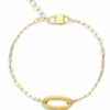 LIBERA Gold Oval Ring Bracelet -Nanis Sales BN1 602 ST F1