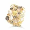 "Ipanema" Rutilated Quartz, Diamonds And Gold Cuff Bracelet 1 "Ipanema" Rutilated Quartz, Diamonds And Gold Cuff Bracelet -Nanis Sales BS12 515 ST F1