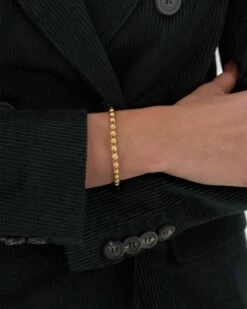 "Ivy" Gold And Diamonds Slim Bracelet 7 "Ivy" Gold And Diamonds Slim Bracelet -Nanis Sales BS14 538