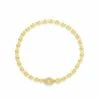 "Ivy" Gold And Diamonds Slim Bracelet -Nanis Sales BS14 538 ST F1