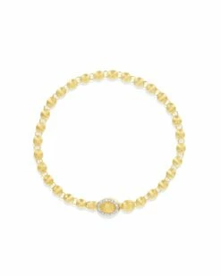 "Ivy" Gold And Diamonds Slim Bracelet
