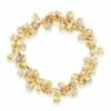 "Trasformista" Gold And Diamonds Statement Bracelet