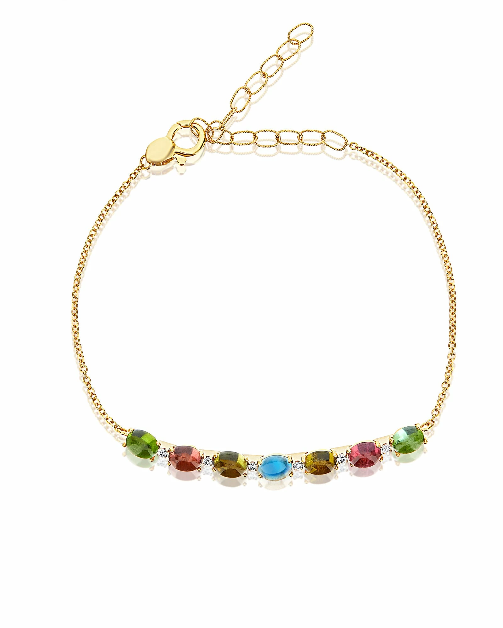 "Tourmalines" Gold, Diamonds And Tourmaline Colorful Bracelet 3 "Tourmalines" Gold, Diamonds And Tourmaline Colorful Bracelet