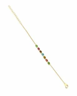 "Tourmalines" Gold, Diamonds And Tourmaline Colorful Bracelet 8 "Tourmalines" Gold, Diamonds And Tourmaline Colorful Bracelet -Nanis Sales BS3 598 ST F2
