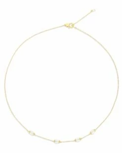 "white Desert" Gold And Moonstone Necklace
