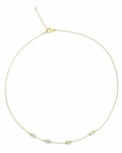 "amazonia" Gold And Green Aventurine Necklace