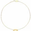 LIBERA Gold Oval Ring Necklace